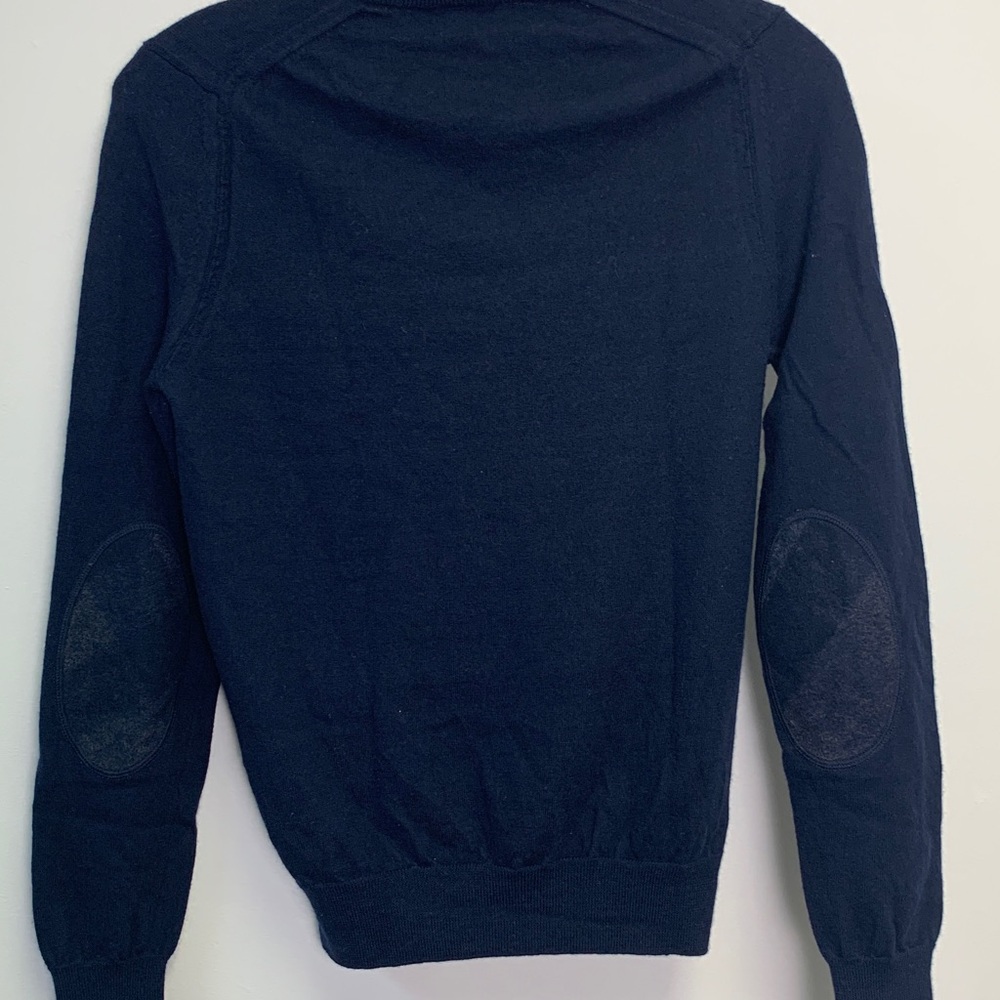 Burberry Brit Size S Elbow Patch Wool Sweater Unisex